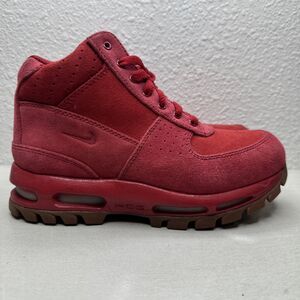 Nike Air Max Goadome GS Boots 311567-602 Gym Red Gum Size 5Y OR Women's 6.5